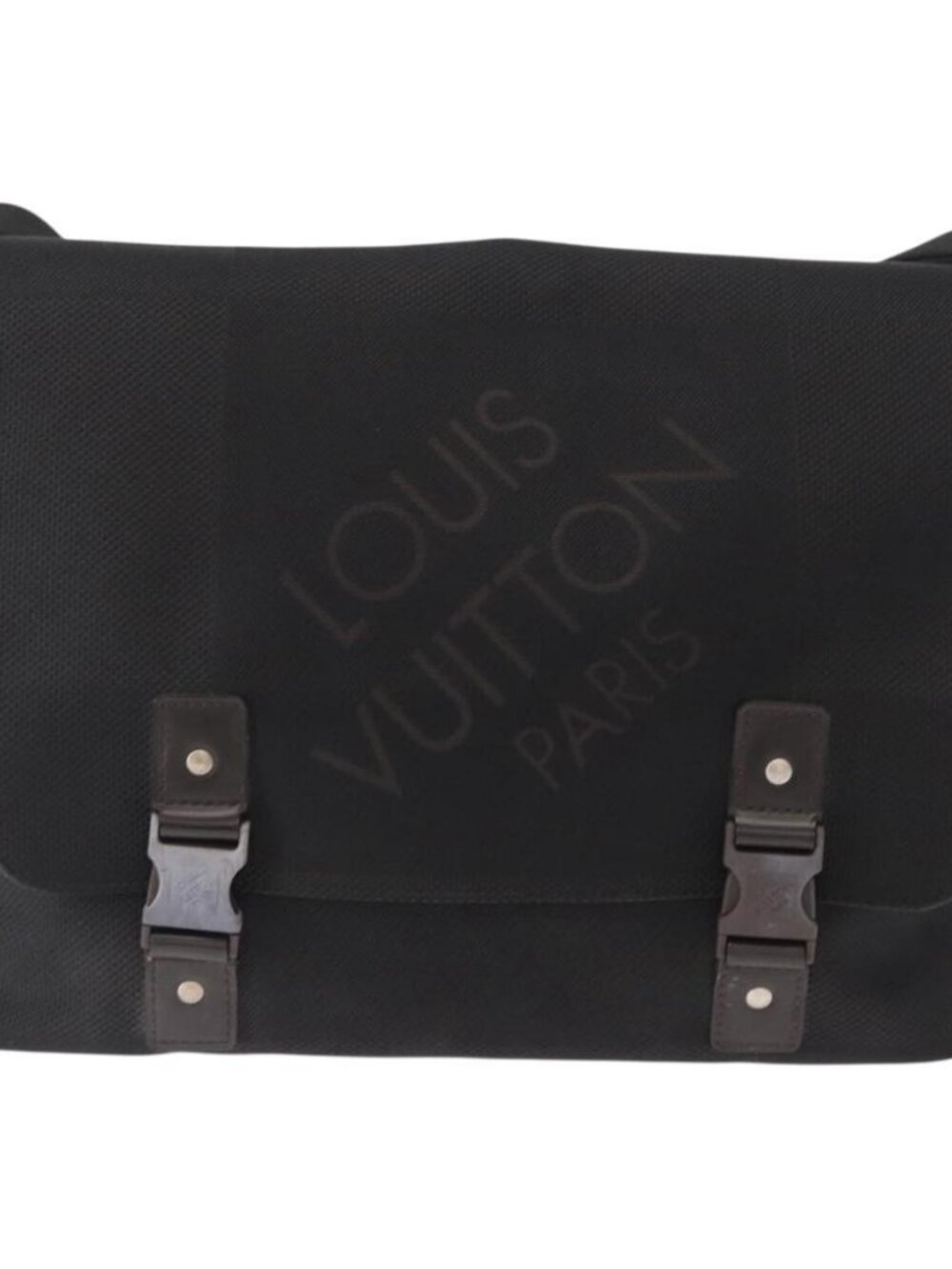 Authentic LOUIS VUITTON Damier Geant Roux Shoulder Bag Black M93079 LV - Picture 5 of 16